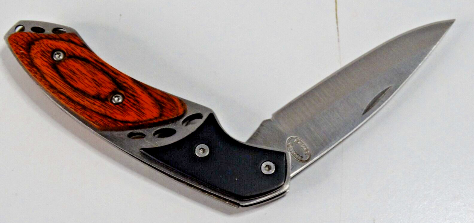 Frost Cutlery "The Boxer" 3.5" closed folding knife, Packawood handle