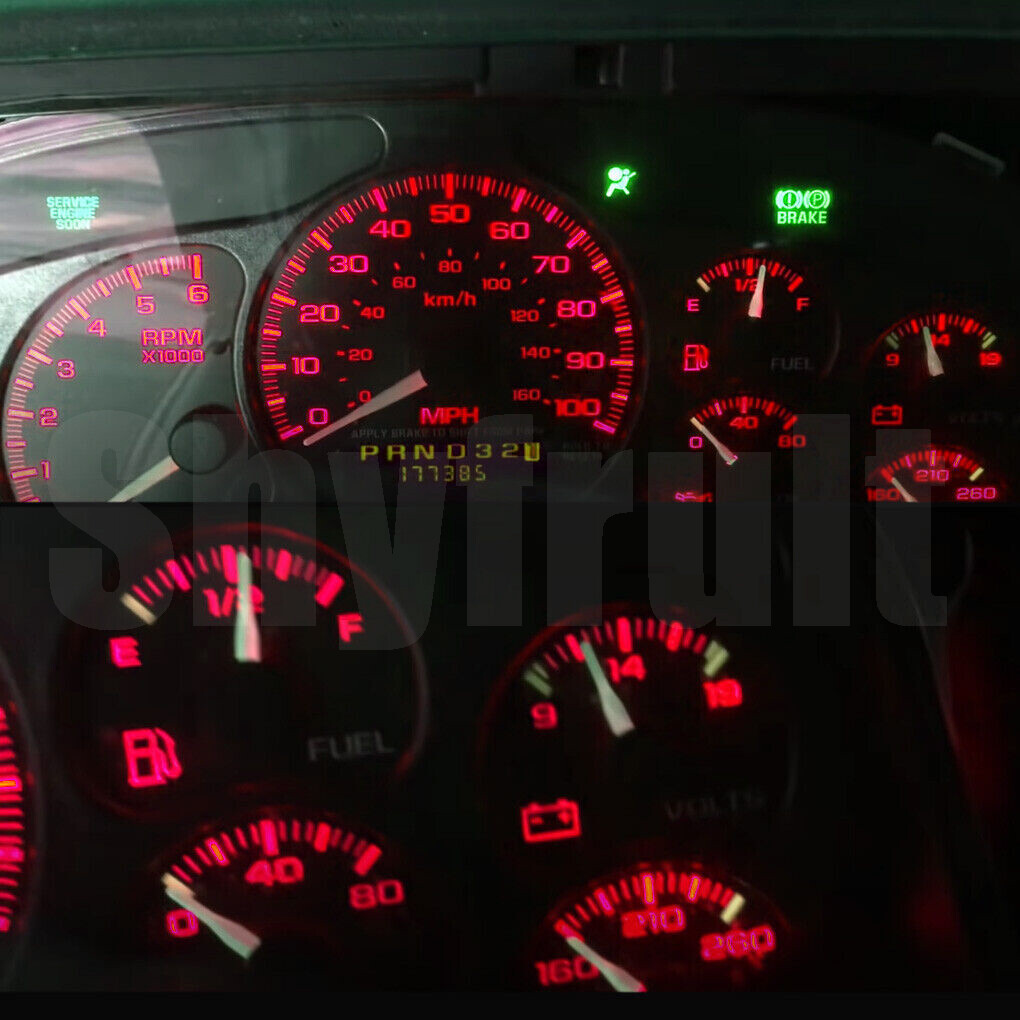 Dash Instrument Cluster Gauge LED LIGHTS KIT Fit 98-01 Dodge-Ram 1500 2500