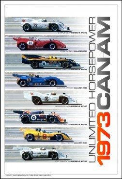 1973 Can-Am Unlimited Horsepower! 1st on Ebay Car Poster:)