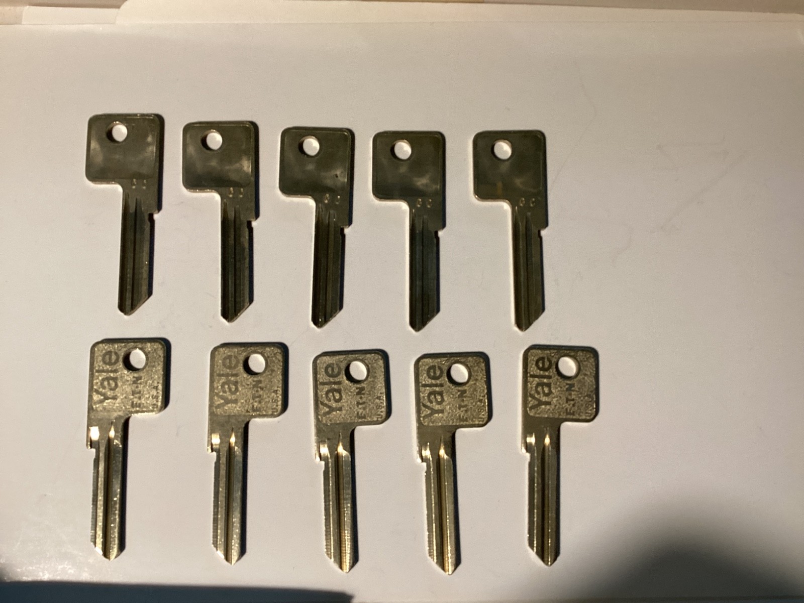 Yale GC Original Key Blanks, Set of 10 - Locksmith Lot