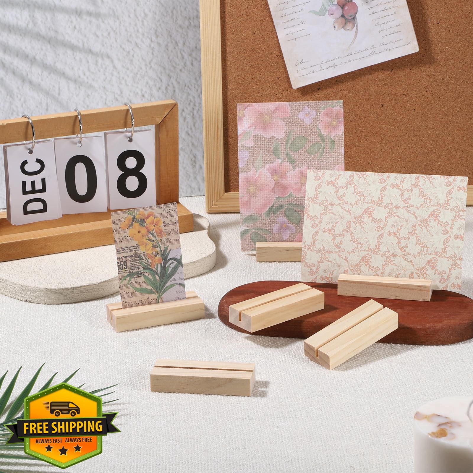 Psiriol 6 Wood Table Number Stands