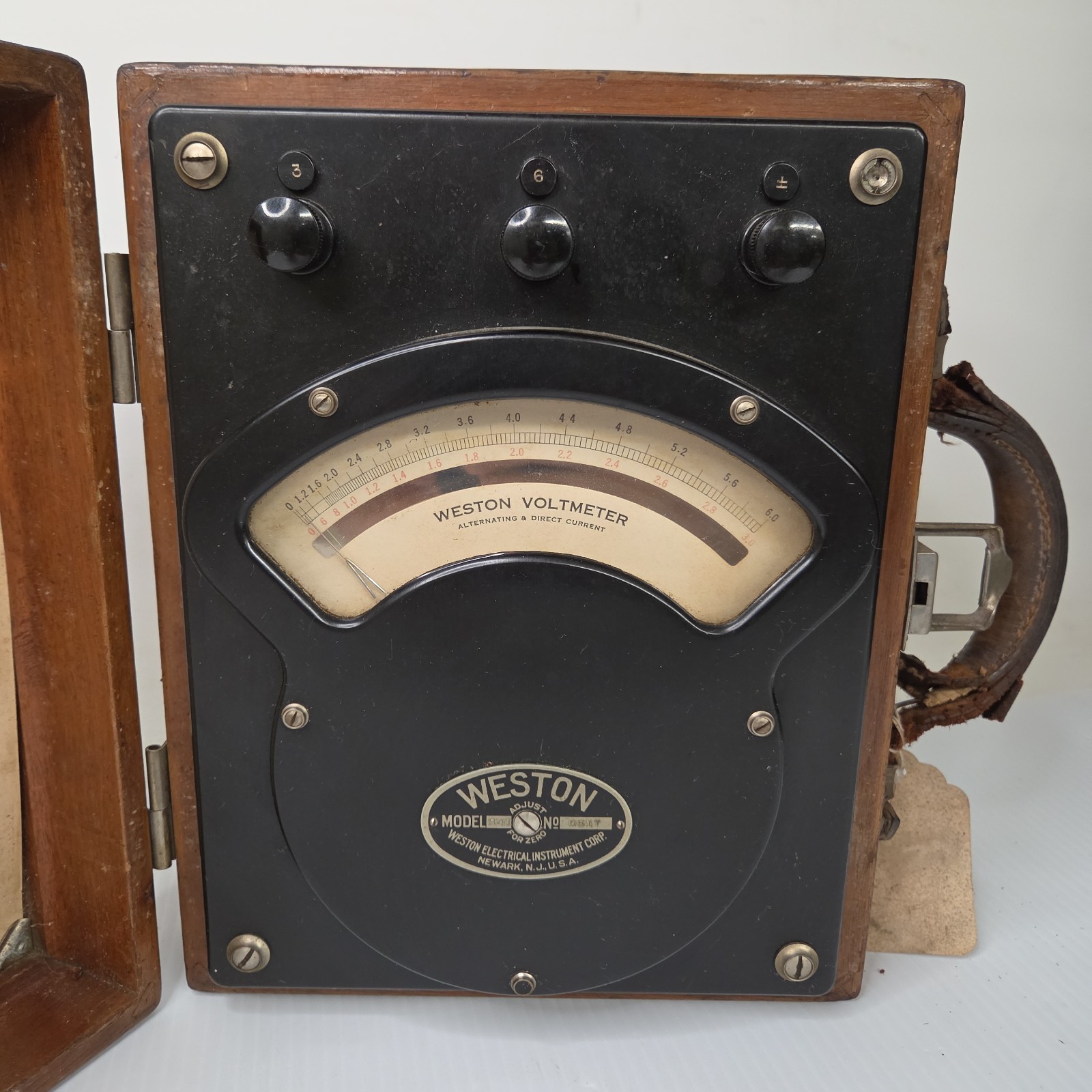 Vintage Antique Weston Model 341 Precision AC/DC Voltmeter