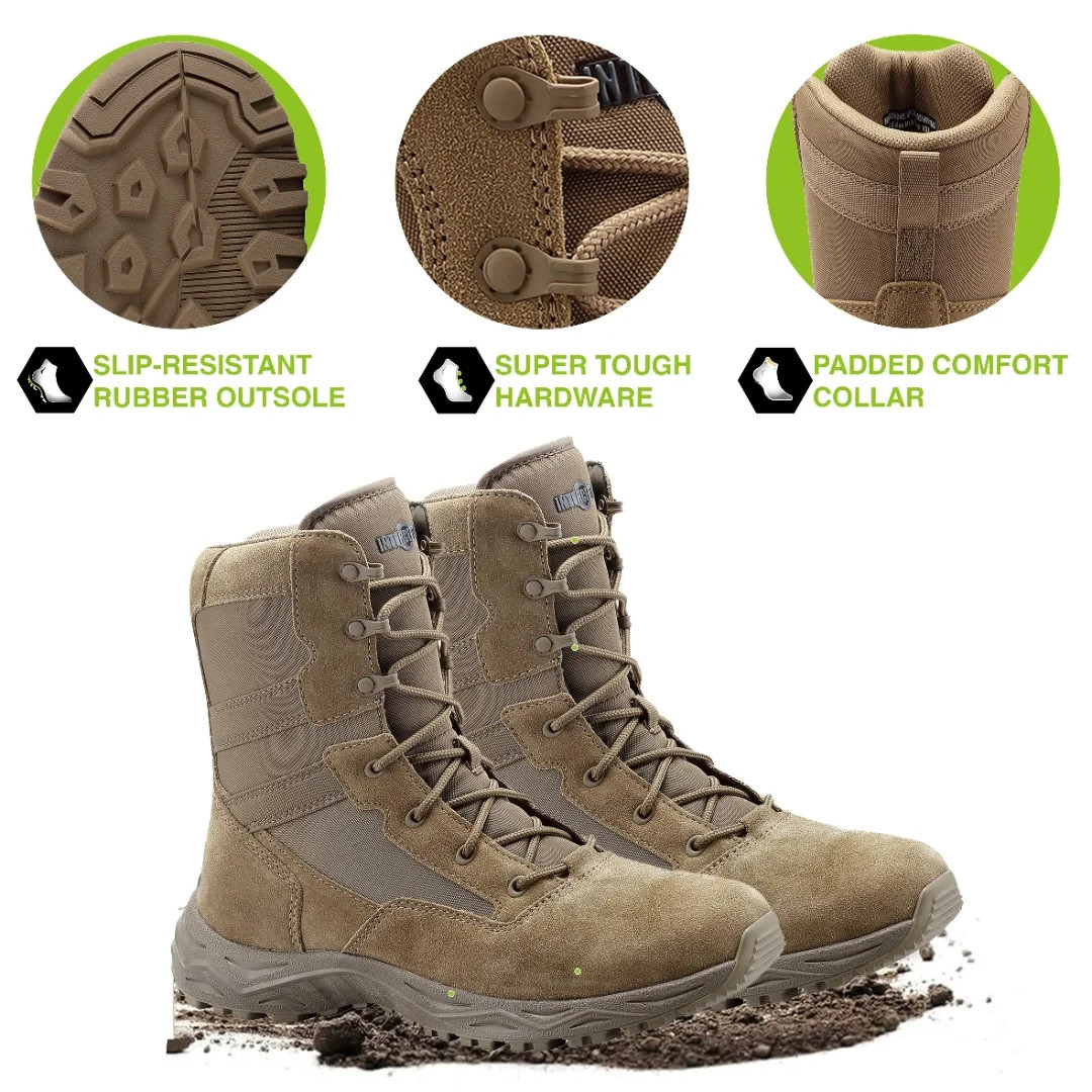 INTERCEPTOR - SIZE: 7.5 - Leather Frontier 6" Anti-Fatigue Footbed Tactical Boot