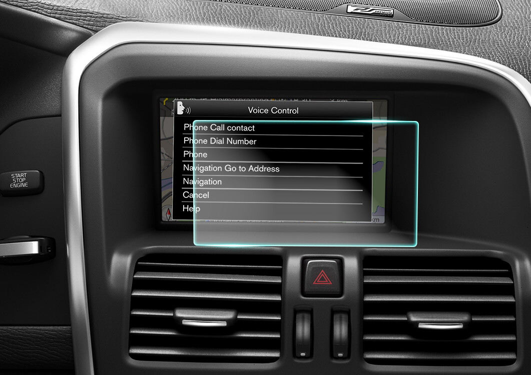 Crystal Clear Screen Protector for 2011 Volvo XC60 Vehicle Navigation