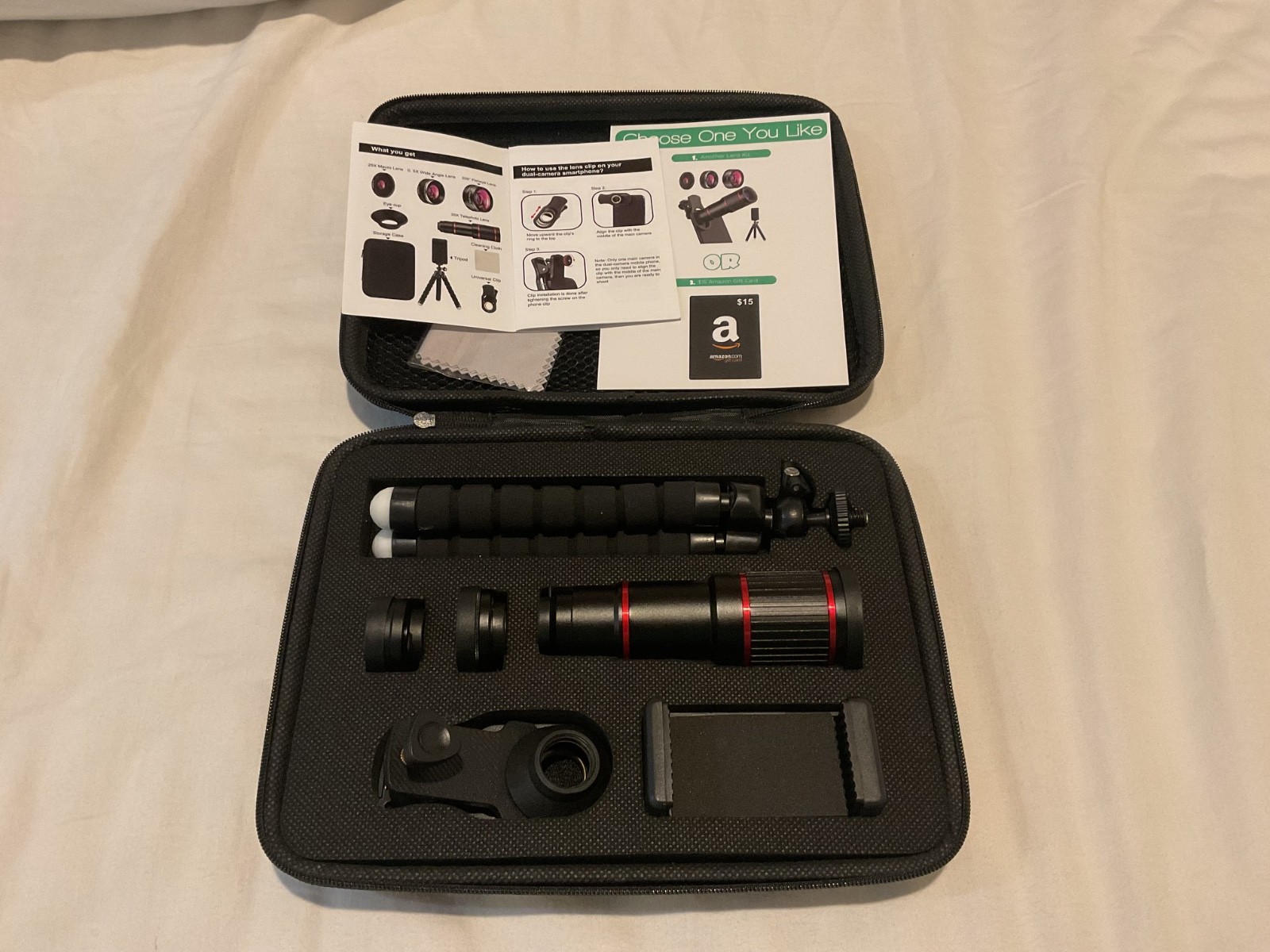 iphone zoom kit for any iphone comes with box