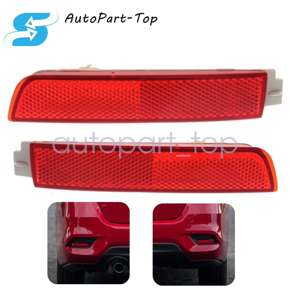 Bumper Reflector Set for 2013-2018 Nissan Sentra Rear Left & Right 2PC