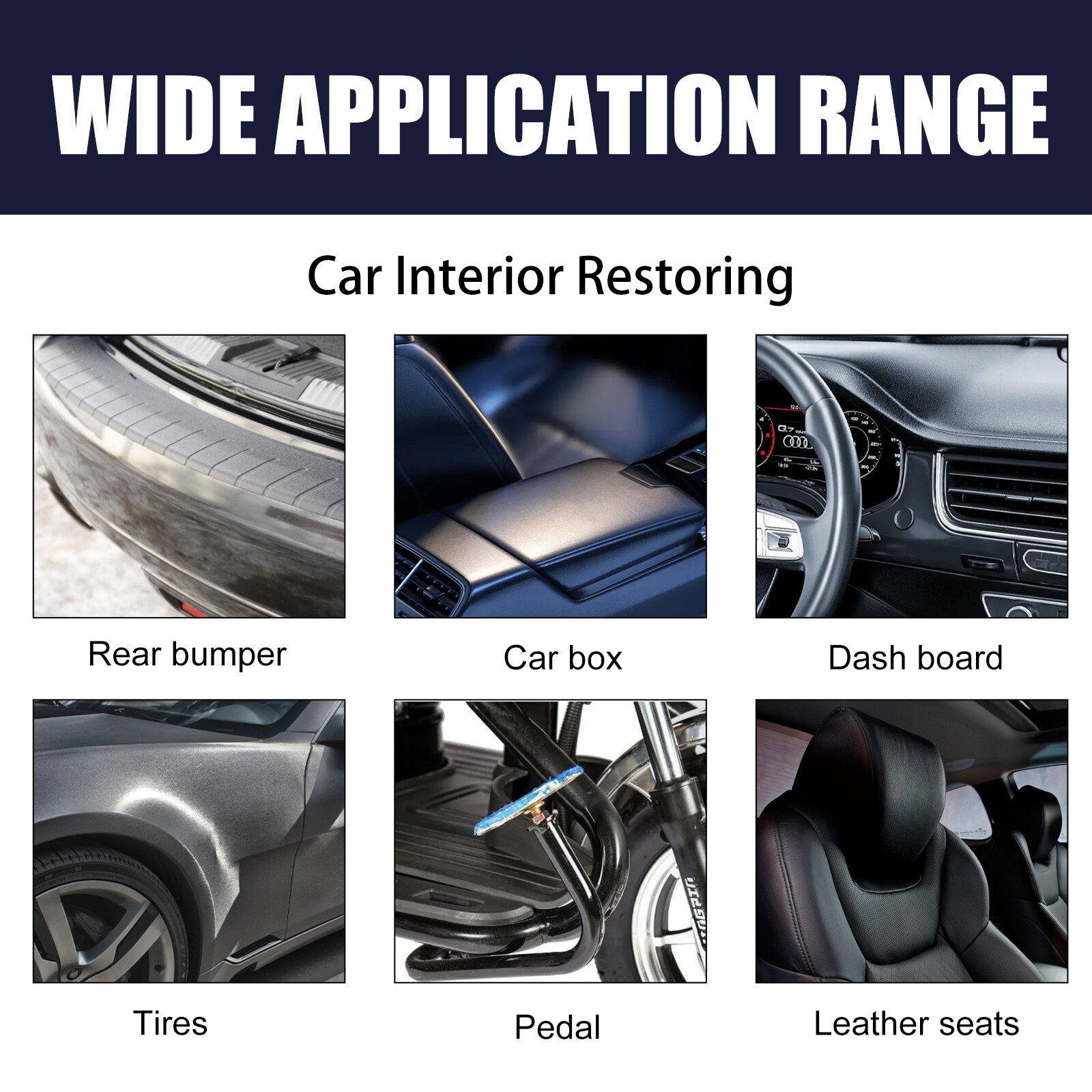 Upholstery Repair Spray For Dashboard and Leather - Dust Care and Refurbish