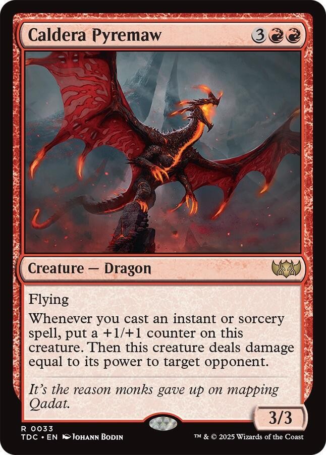 Caldera Pyremaw TDC 33 English NM - MTG