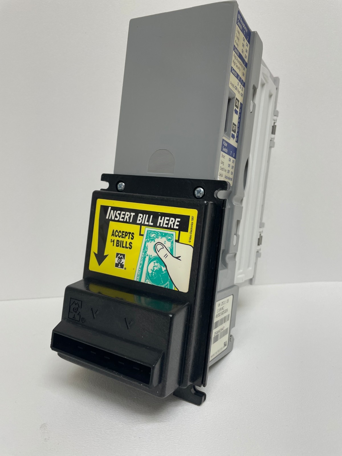 MEI Mars VN 2511 U5 bill acceptor, validator $1 only   *COMPLETELY REBUILT*