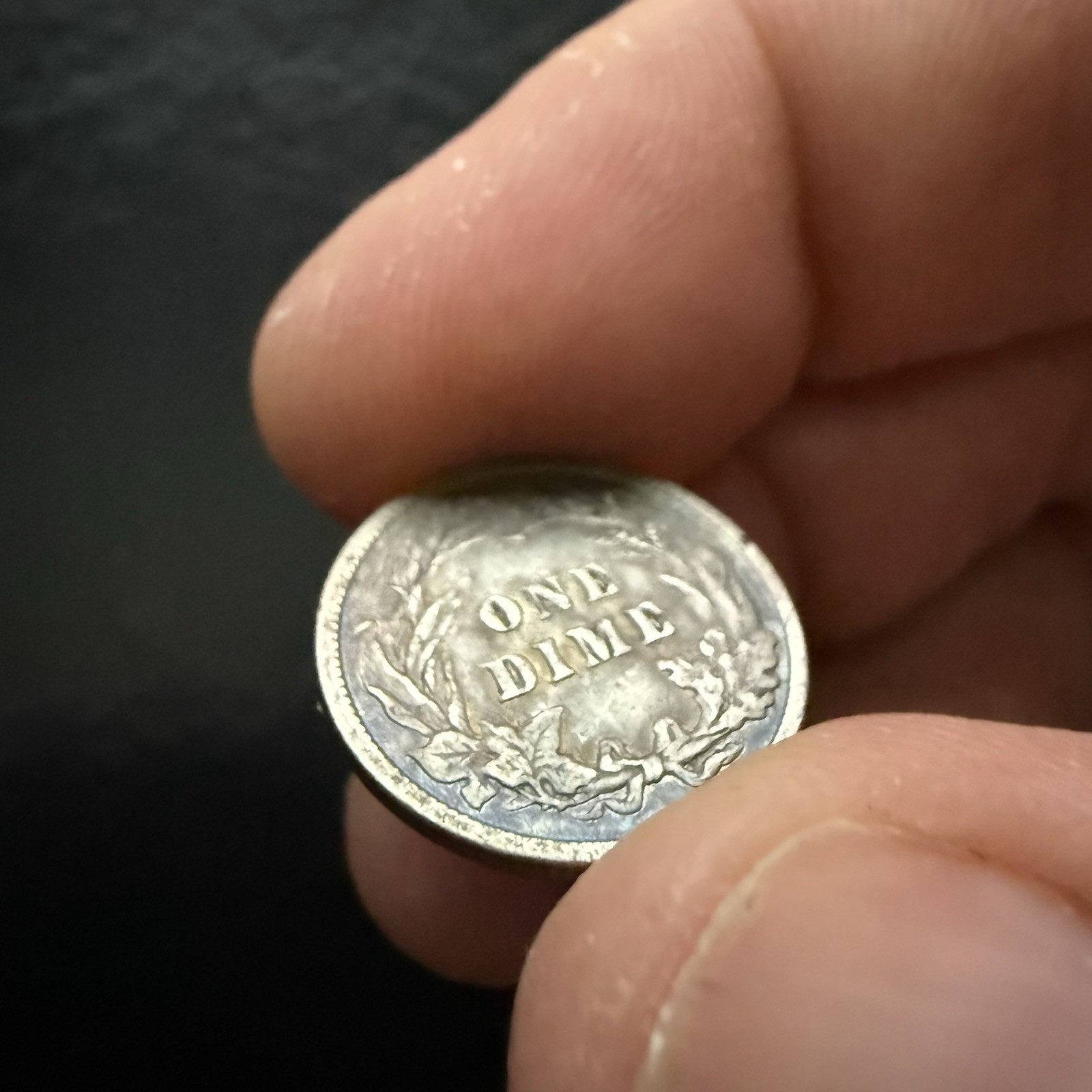 1901 Philadelphia Mint Silver Barber Dime Toner