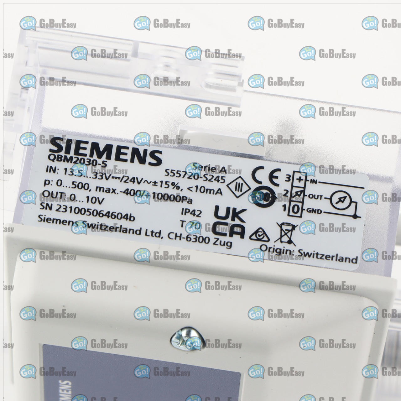1x New SIEMENS Air Pressure Difference Sensor QBM2030-5