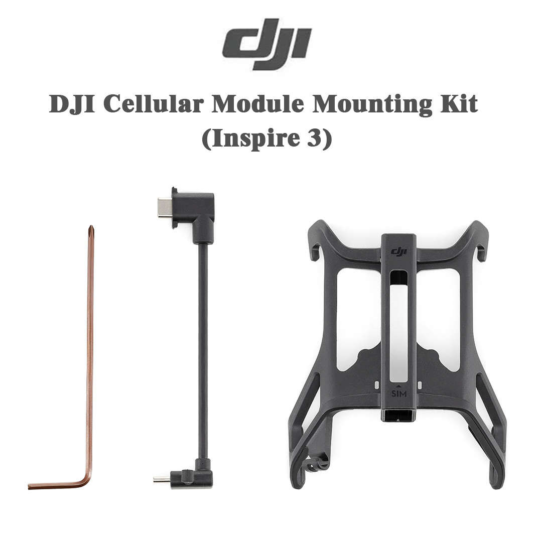 Original DJI Inspire 3 Cellular Module Mount Kit –Bracket & Cable Kit for TD-LTE