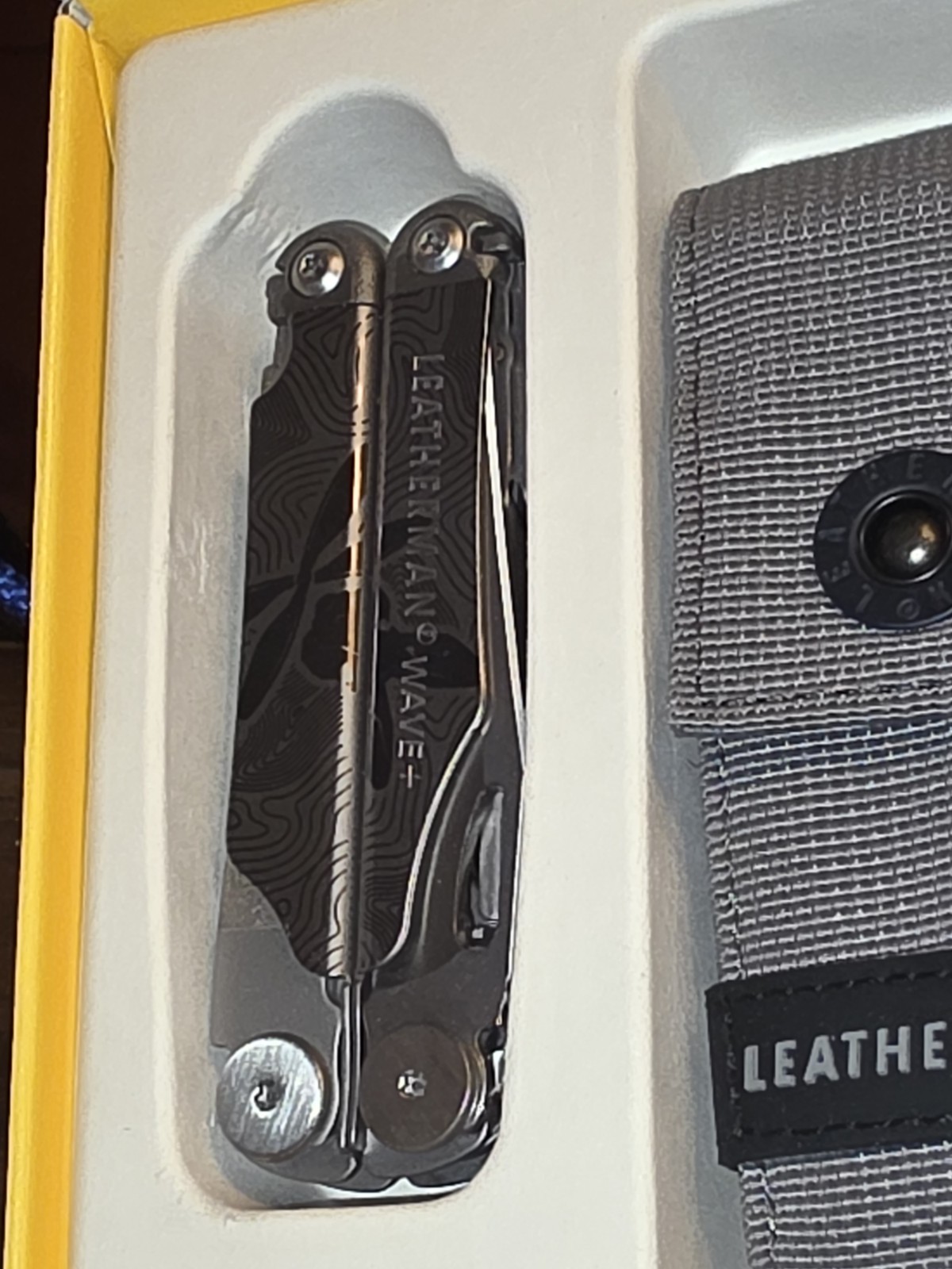 RARE Custom Shop Leatherman Wave Plus Multi-Tool Black & Silver Design New Nice