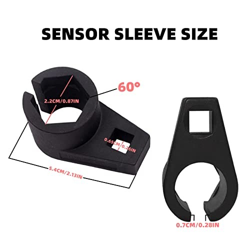 Premium Offset Oxygen Sensor Socket, 3/8 Inch Drive, 7/8 Inch (22mm), High