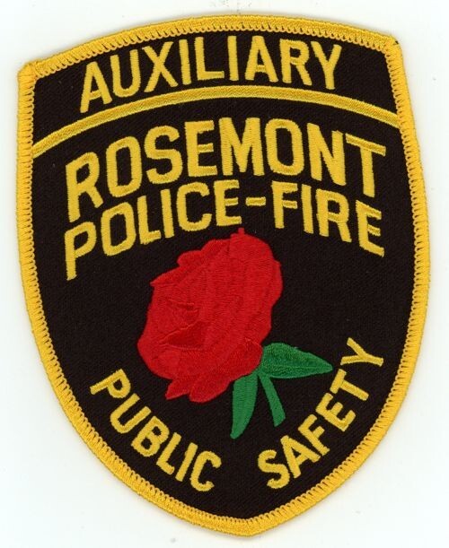 ILLINOIS IL ROSEMONT POLICE FIRE PUBLIC SAFETY AUXILIARY SHOULDER PATCH SHERIFF
