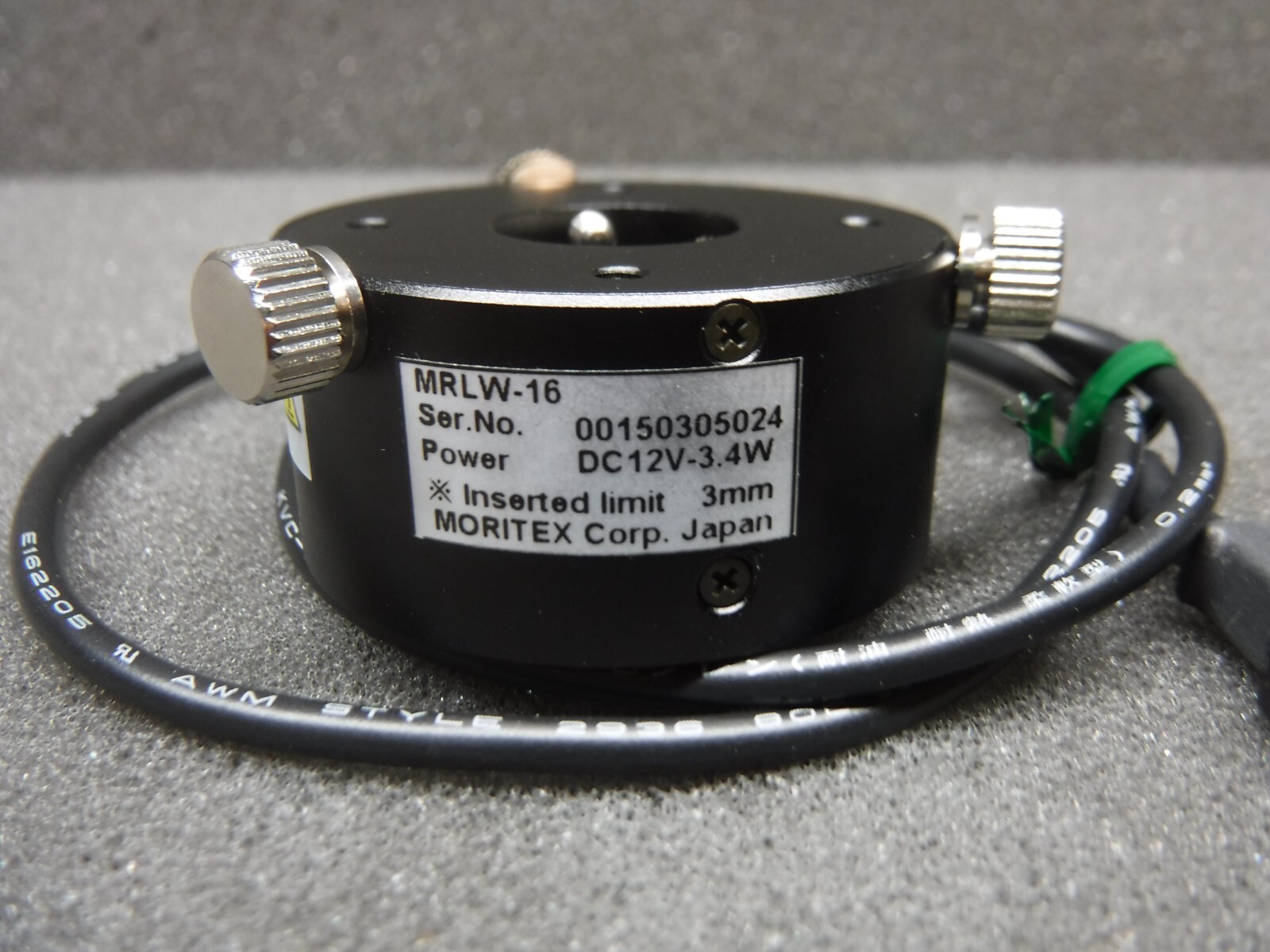 Moritex Corp. MRLW-16 3mm DC12V-3.4W Light Source