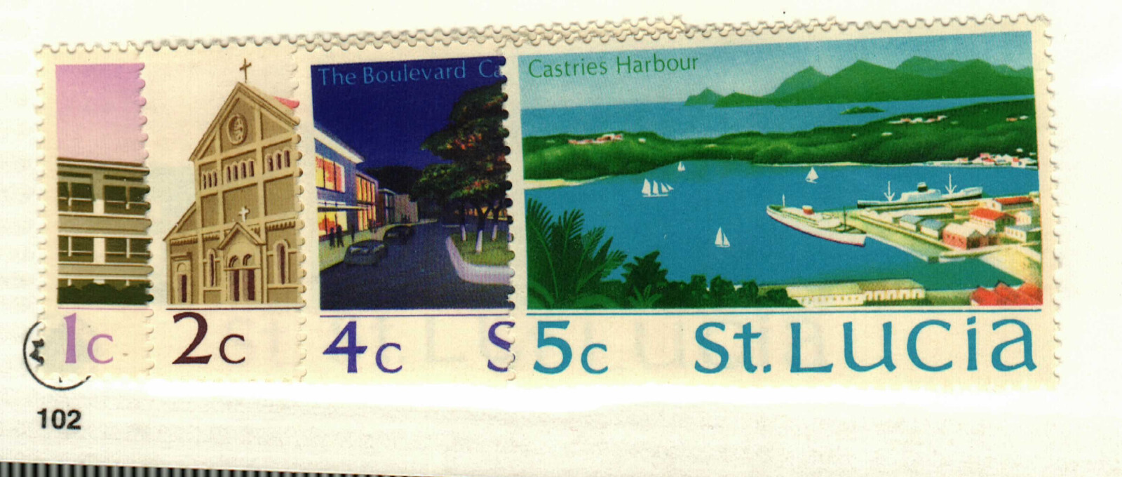 St Lucia #261-4 MH