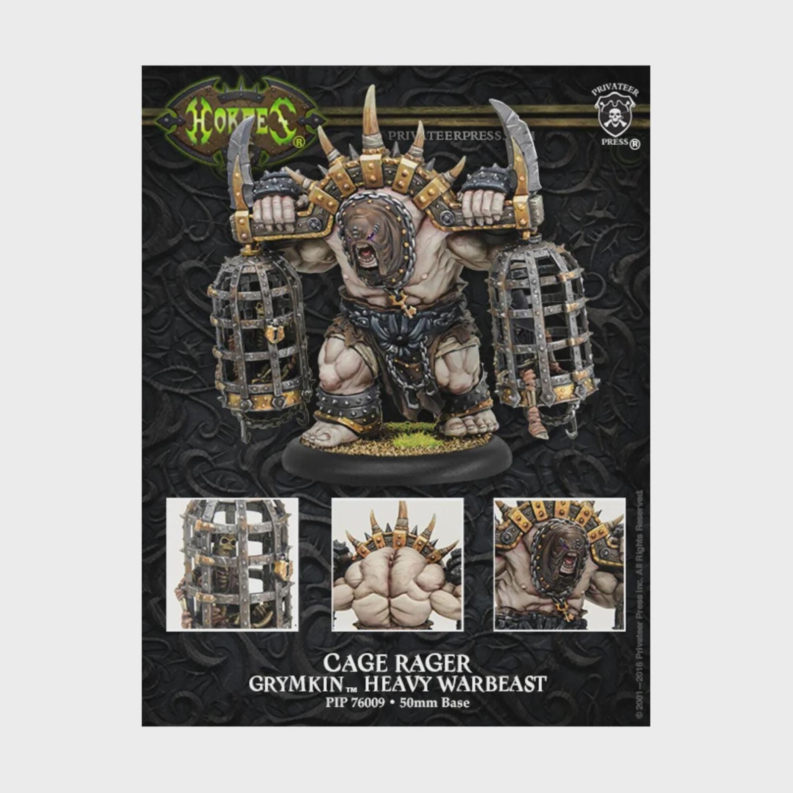 Steam Forged Games Warmachine Cage Rager – Grymkin Unit