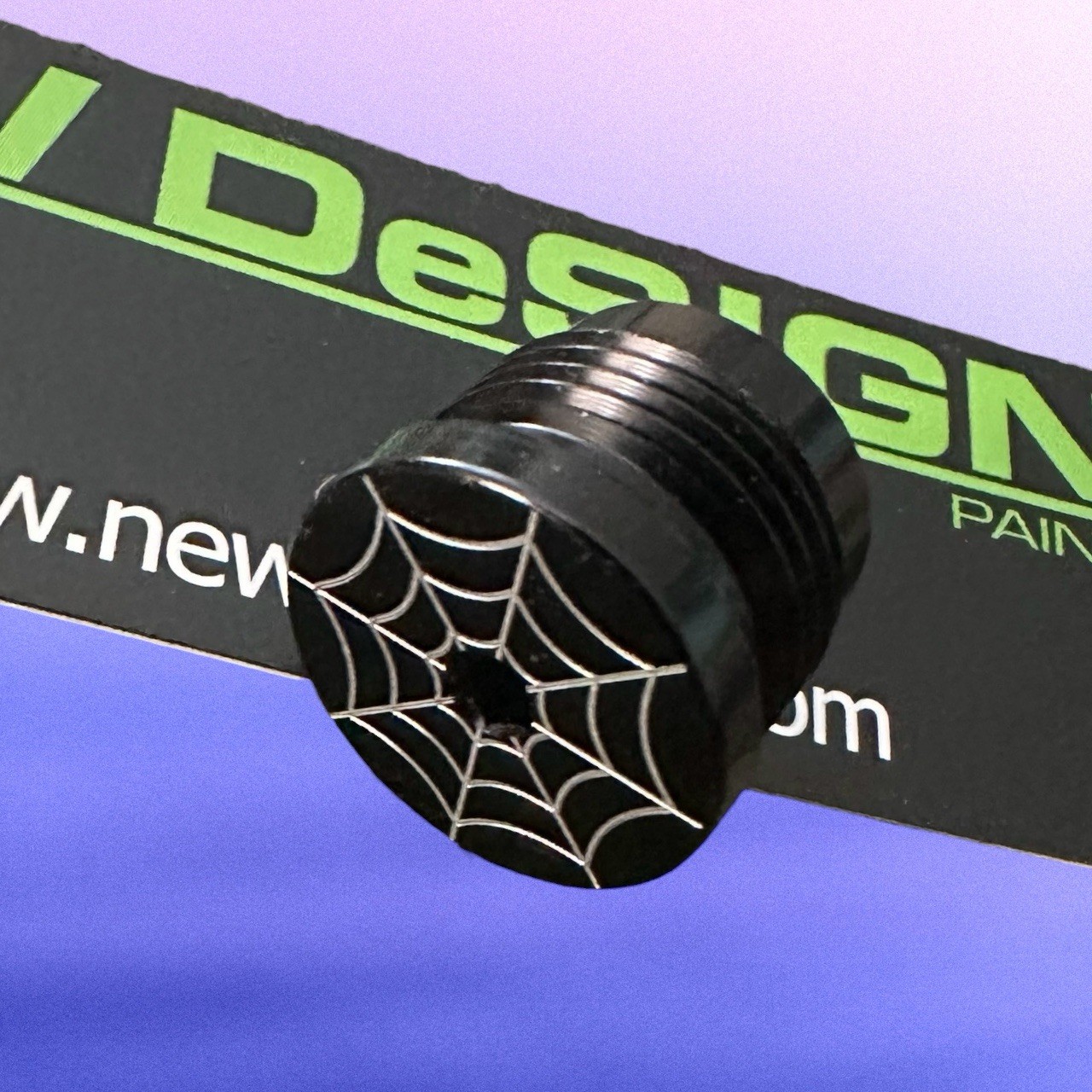 New DeSignz NDZ Impulse Gloss Black Ram Cap Spider Web Paintball Marker Gun