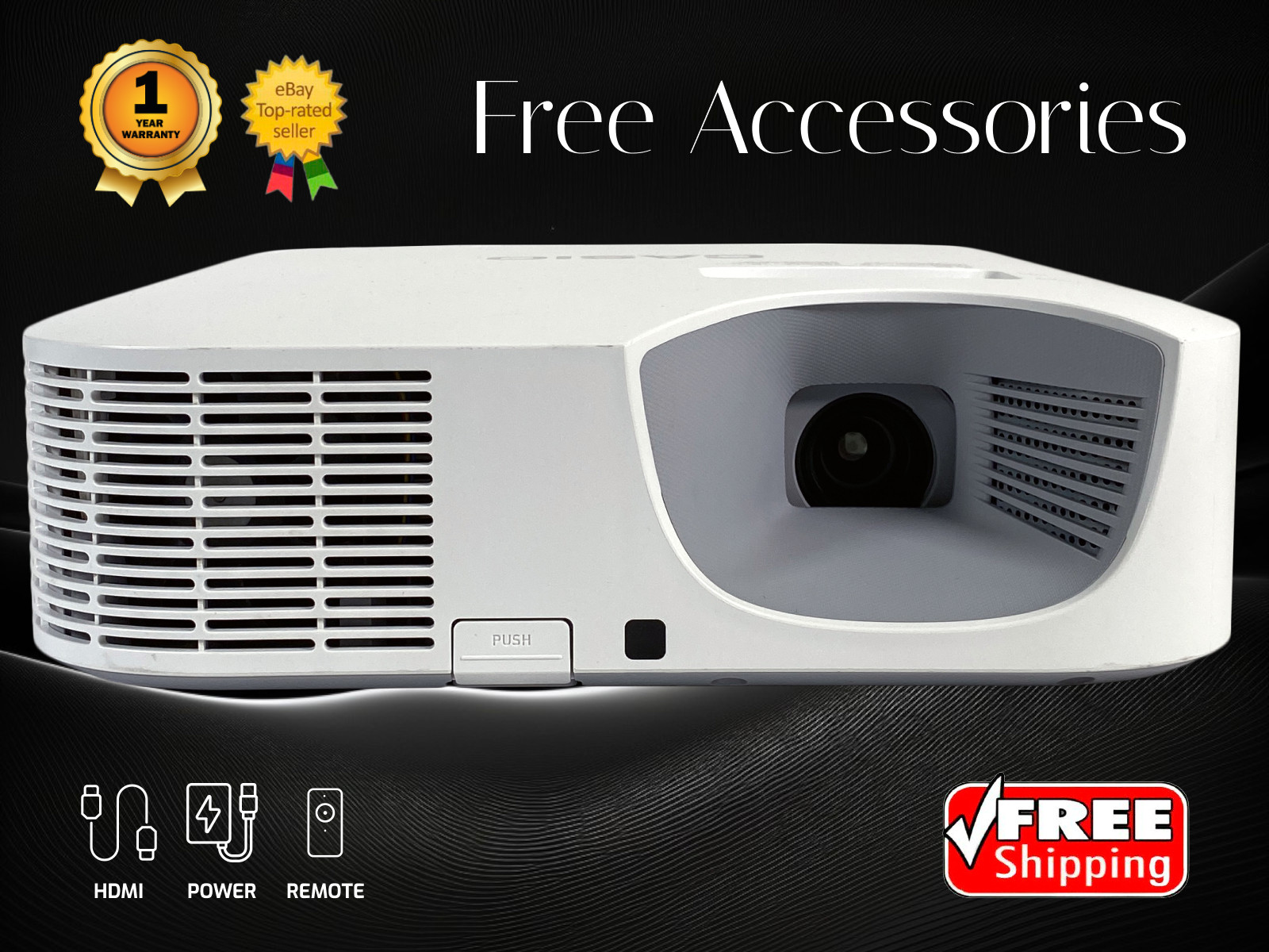 DLP Laser/LED Projector for Sports, Gaming & Streaming 3300 Lumens REFURBISHED🔥