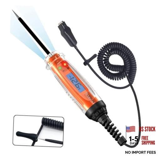 Automotive Test Light 3-72V DC Digital Light Tester with Voltmeter, Heavy