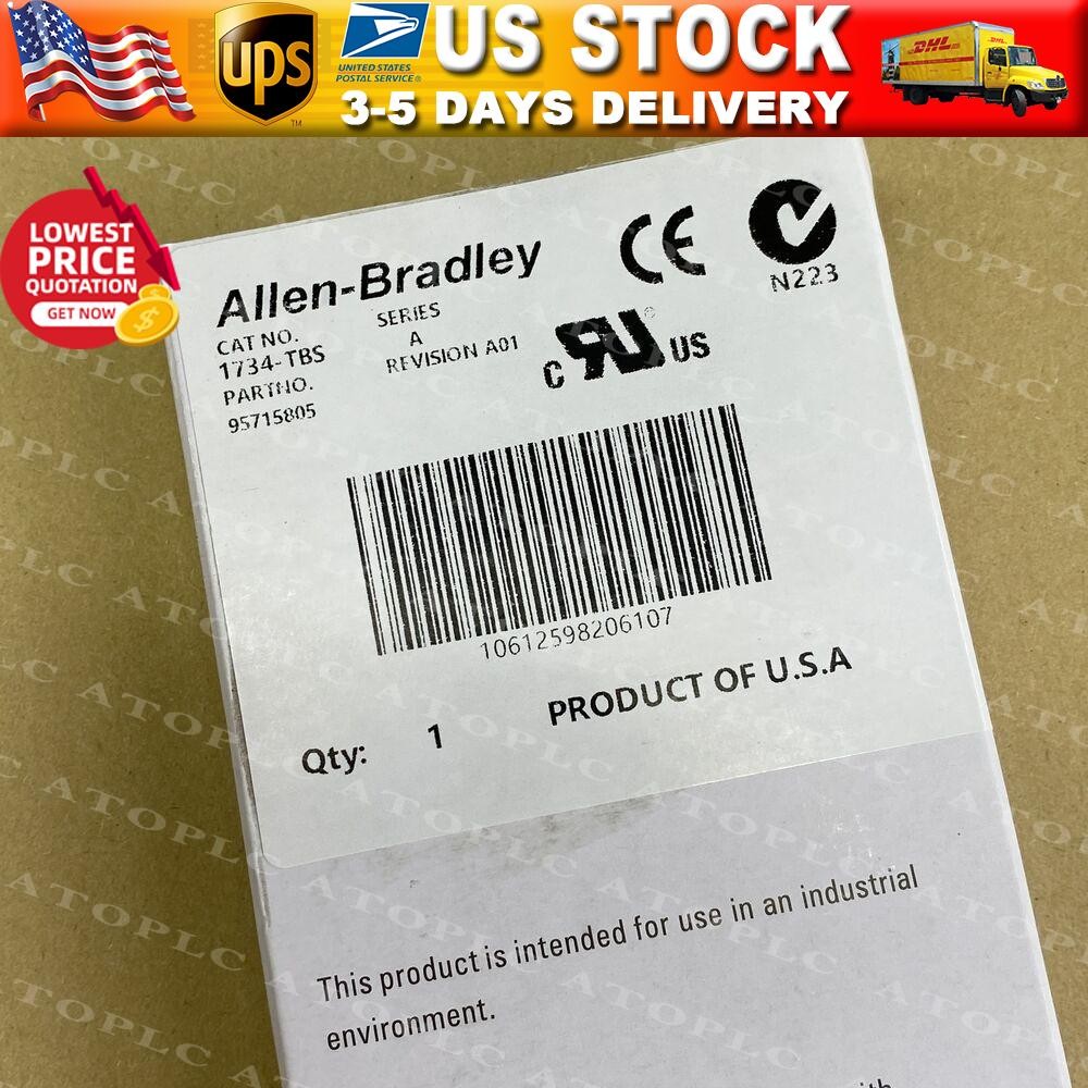 New Allen Bradley 1734-TBS POINT I/O Module Terminal Base AB 1734TBS