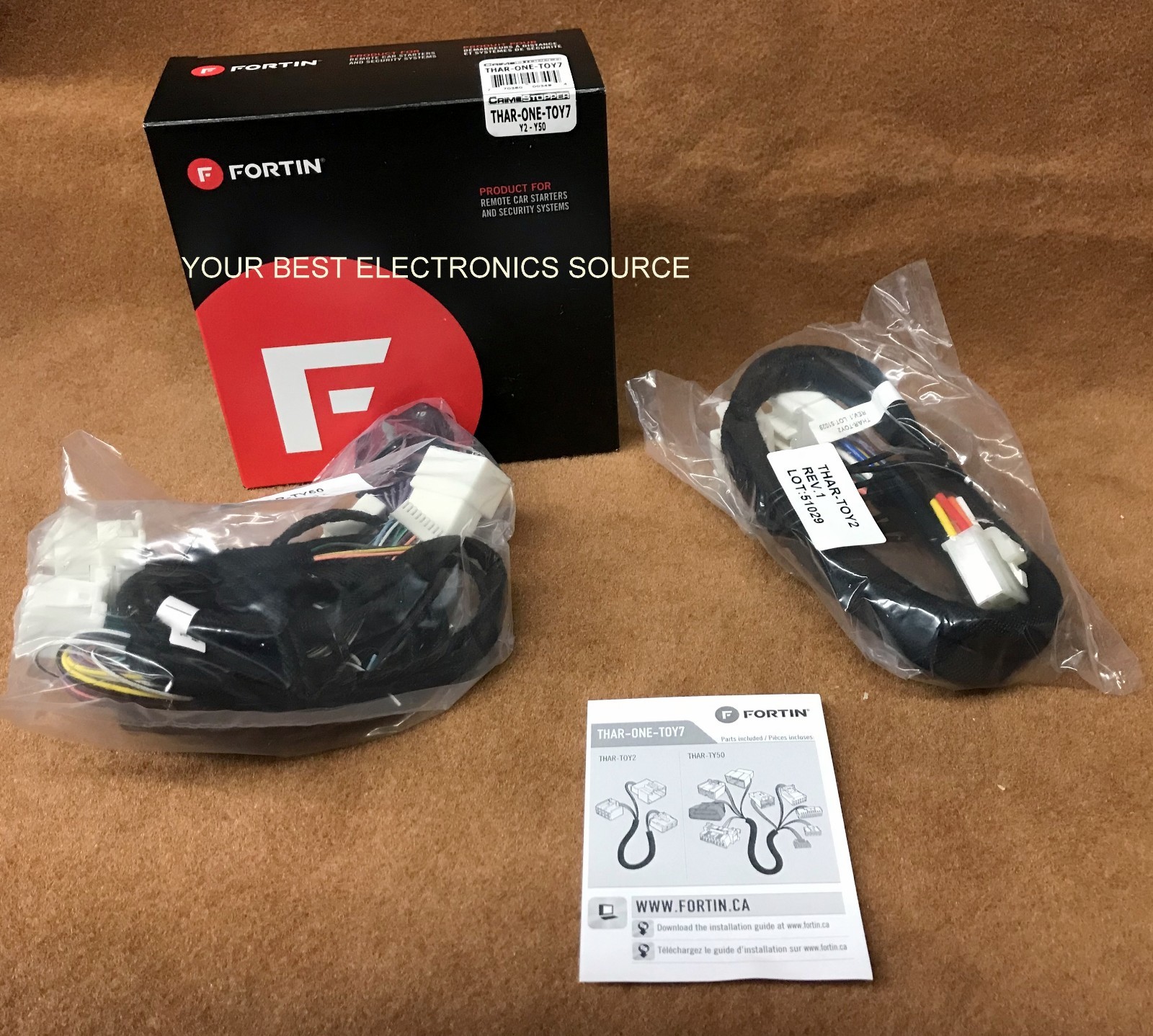 NEW Fortin / Crimestopper THARONE-TOY7 Toyota T-Harness THAR-ONE-TOY7