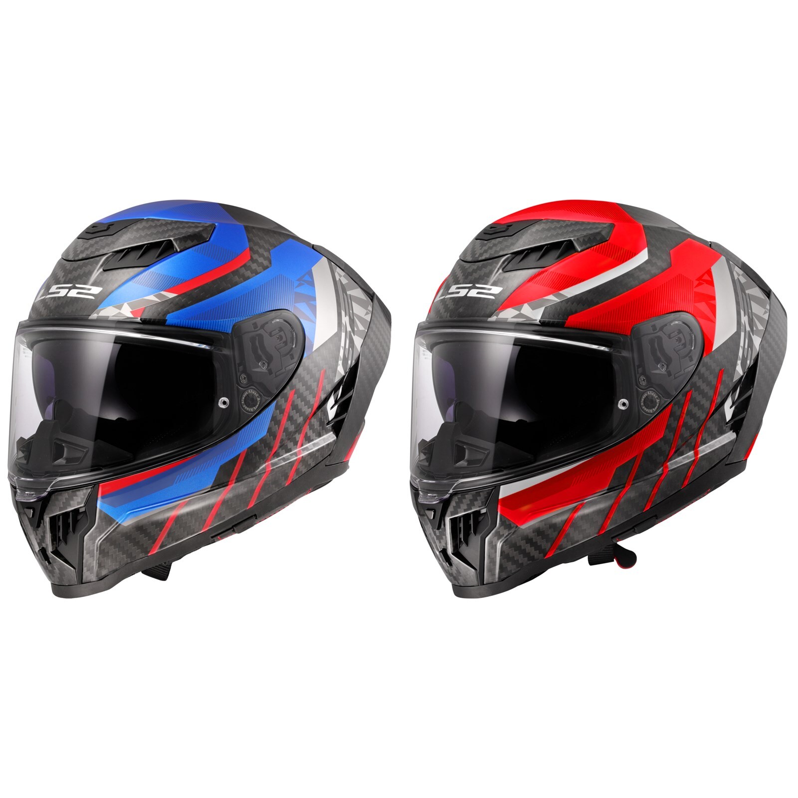 LS2 FF807 Dragon Trax Motorcycle Helmet Full Face Carbon inc Pinlock Lens
