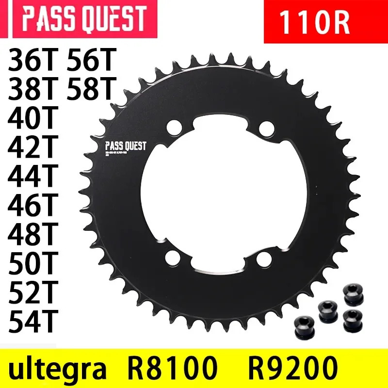 110 Bcd 4 Bolt Chainring for Shimano 54T 56T 58T 60T 44T 46T 48T 50T Chainwheels