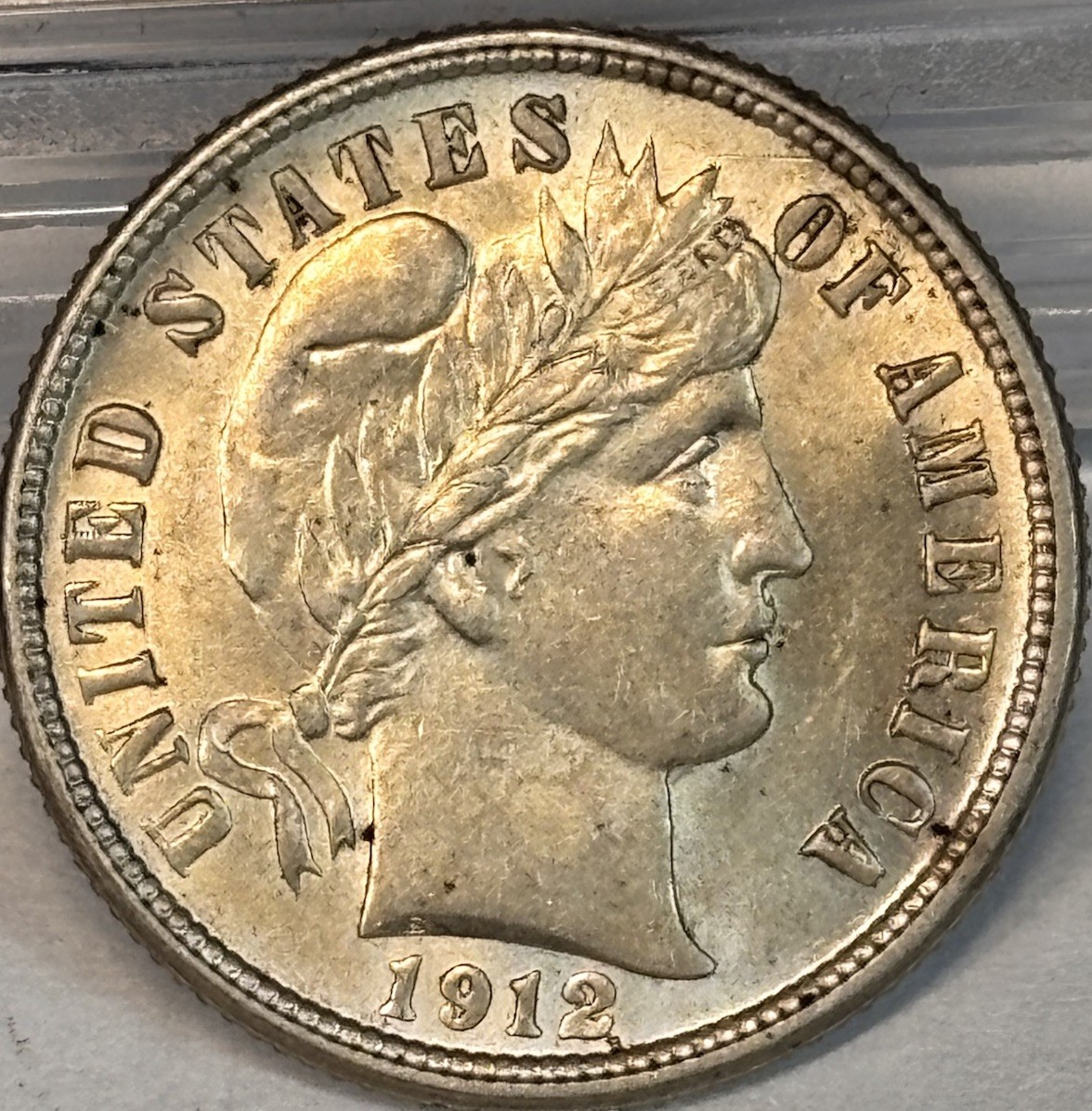 1912-D 10c Barber Silver Dime Choice/ Gem BU Sharp Details Mint Luster