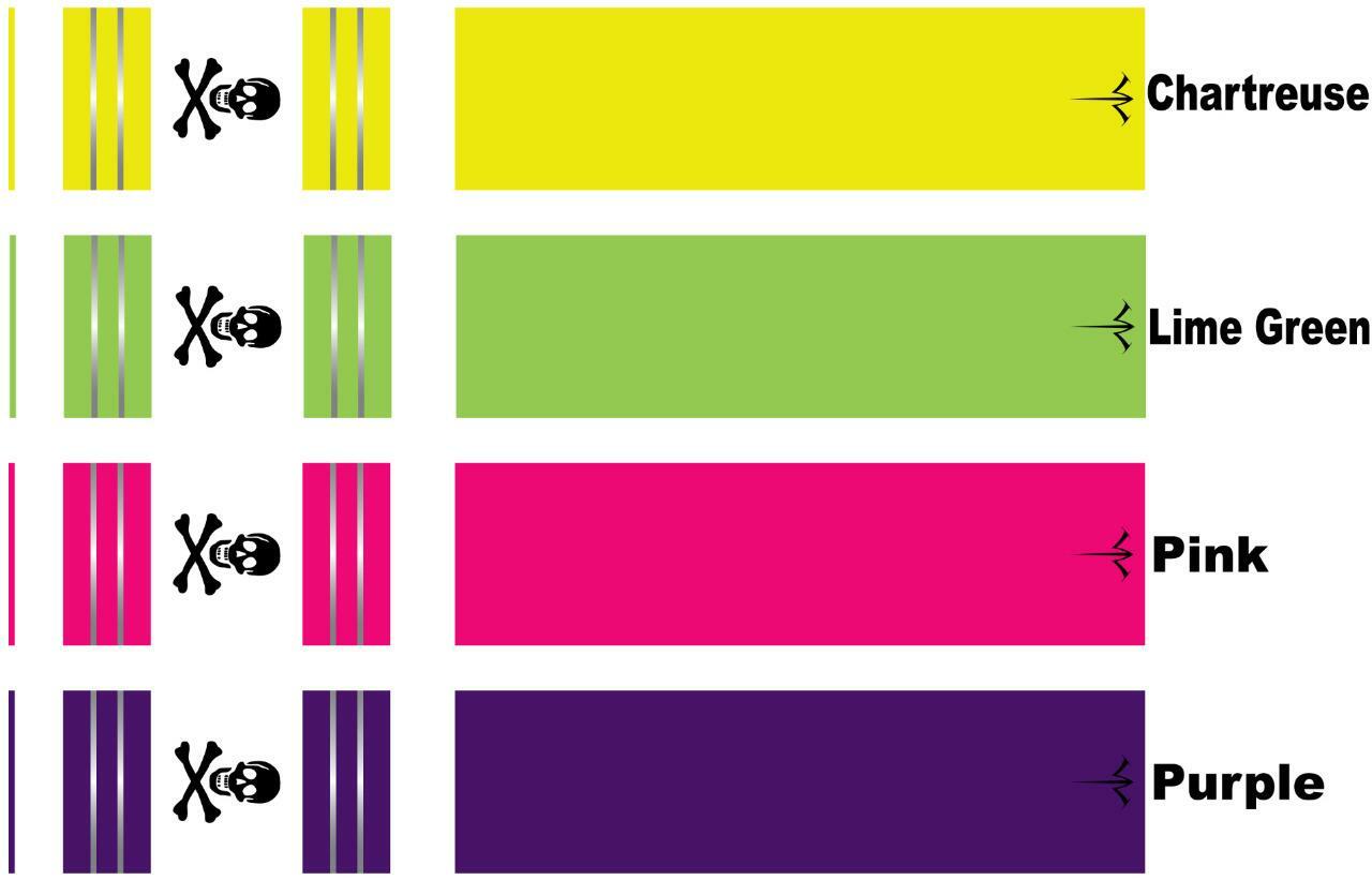 White Water Archery Skull Crossbones Jolly Roger Traditional 3 Arrow Wraps 15 Pc