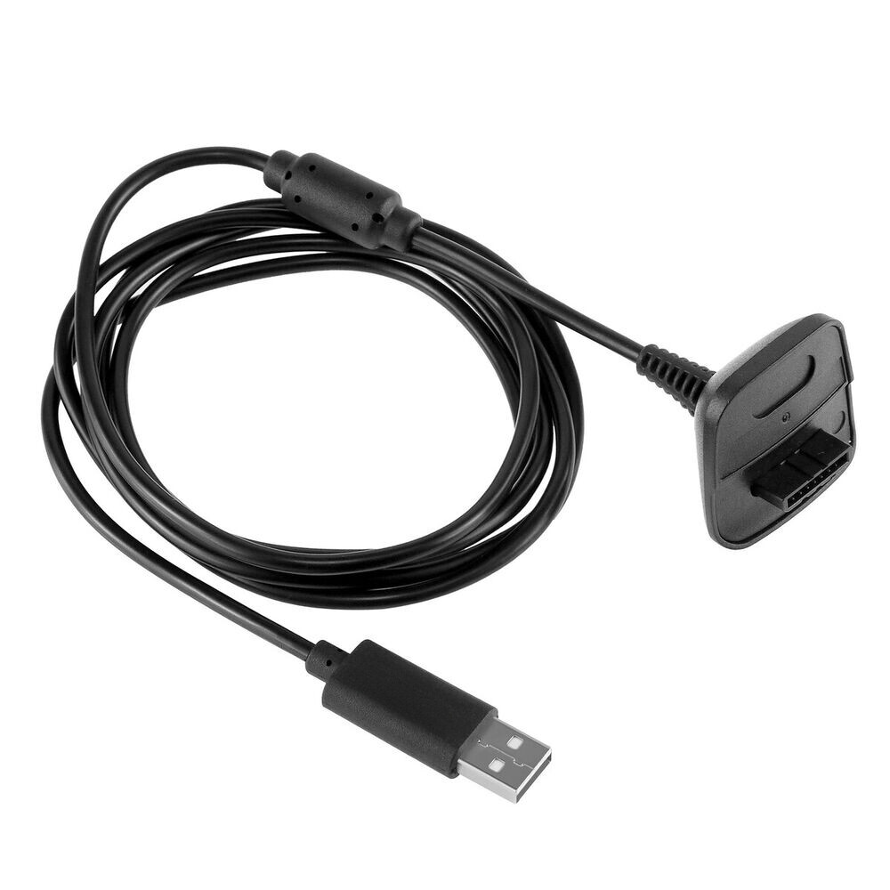 2PC For Xbox 360 Wireless Controller USB Charging Cable Replacement Charger