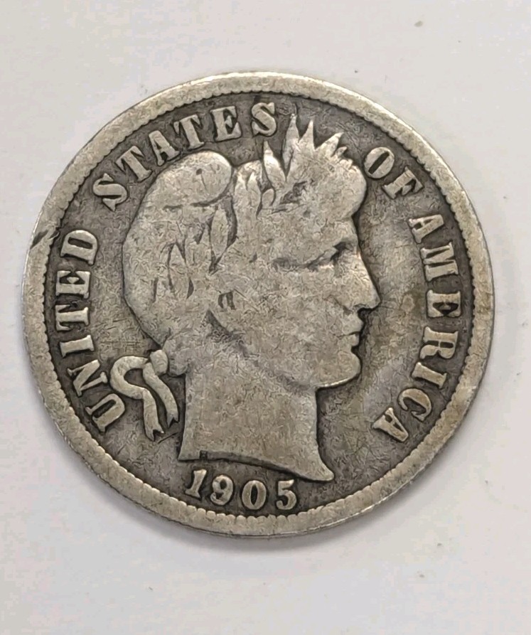 1905-O- "Micro O" Barber Dime - T246