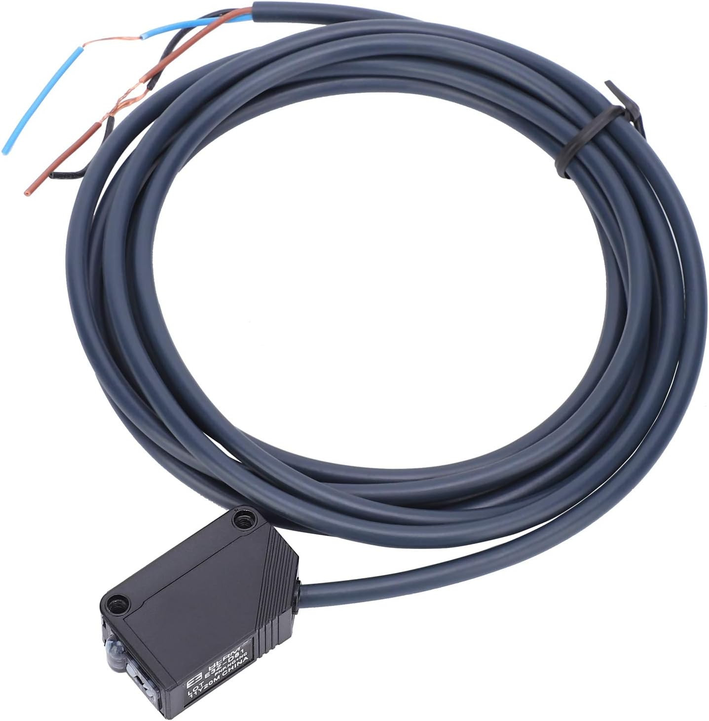 Infrared Photoelectric Switch, 12-24V Through-Beam Sensor with 1.93M Long Cable