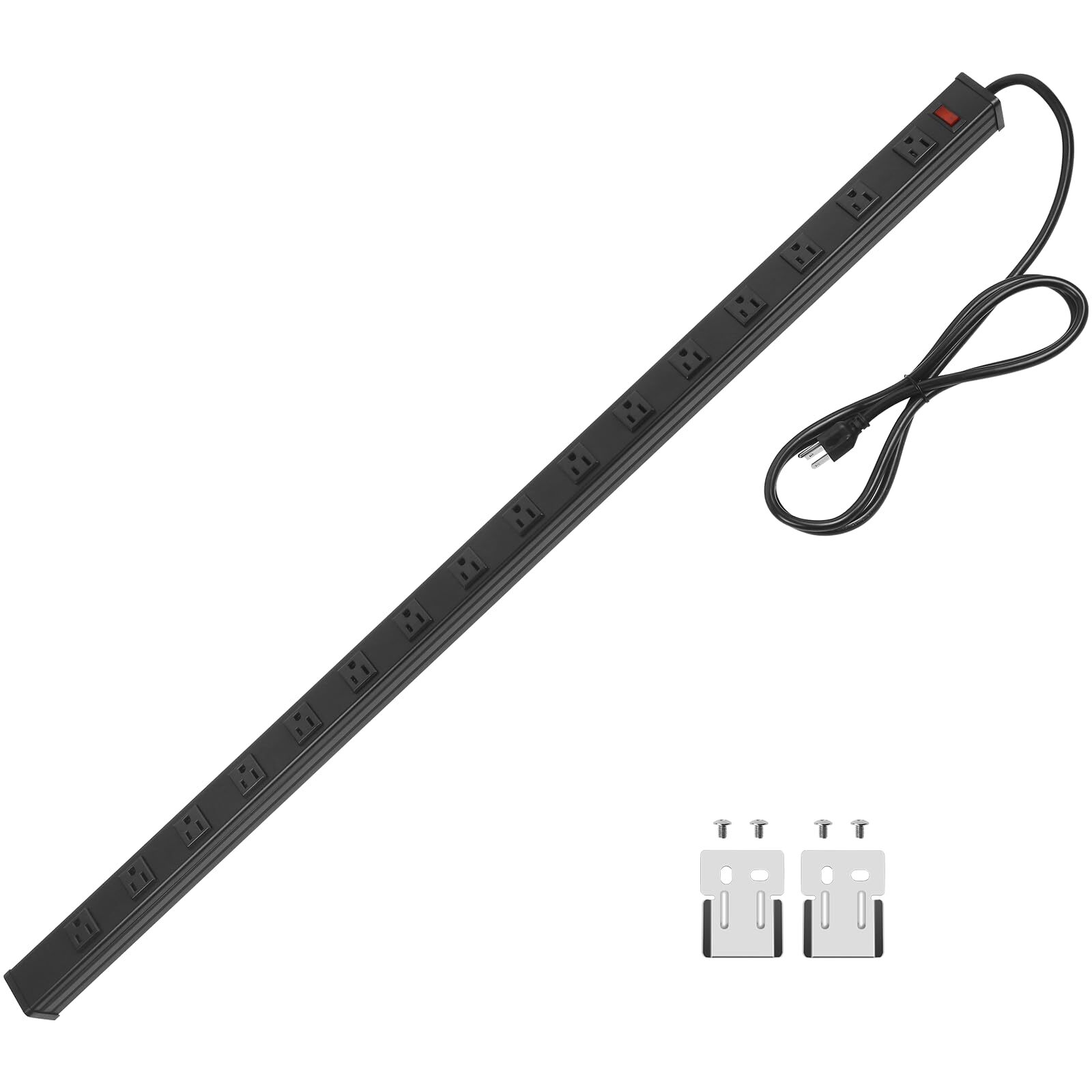 Long Heavy Duty 16 Outlet Large Metal Garage Workshop Multi Wide Industrial P...