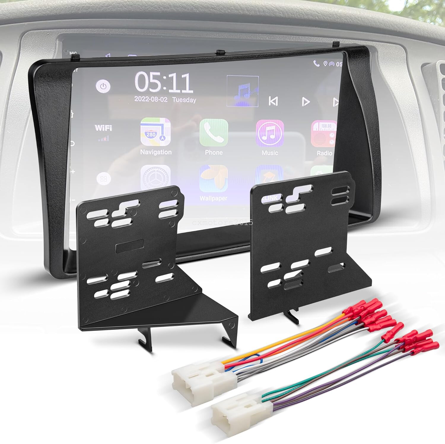 For 2003-2008 Toyota Corolla Radio Install Dash Kit & Wire Harness Double DIN