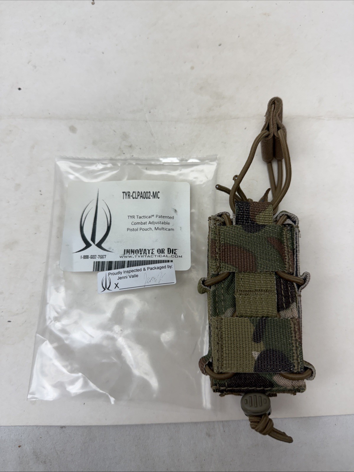 NIB TYR Tactical SOFLCS Multicam Adjustable Combat Happy Mag Pouch Pistol MOLLE