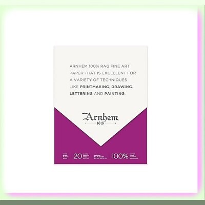 Premium White Sketchbook for Printmaking, 8.5"
