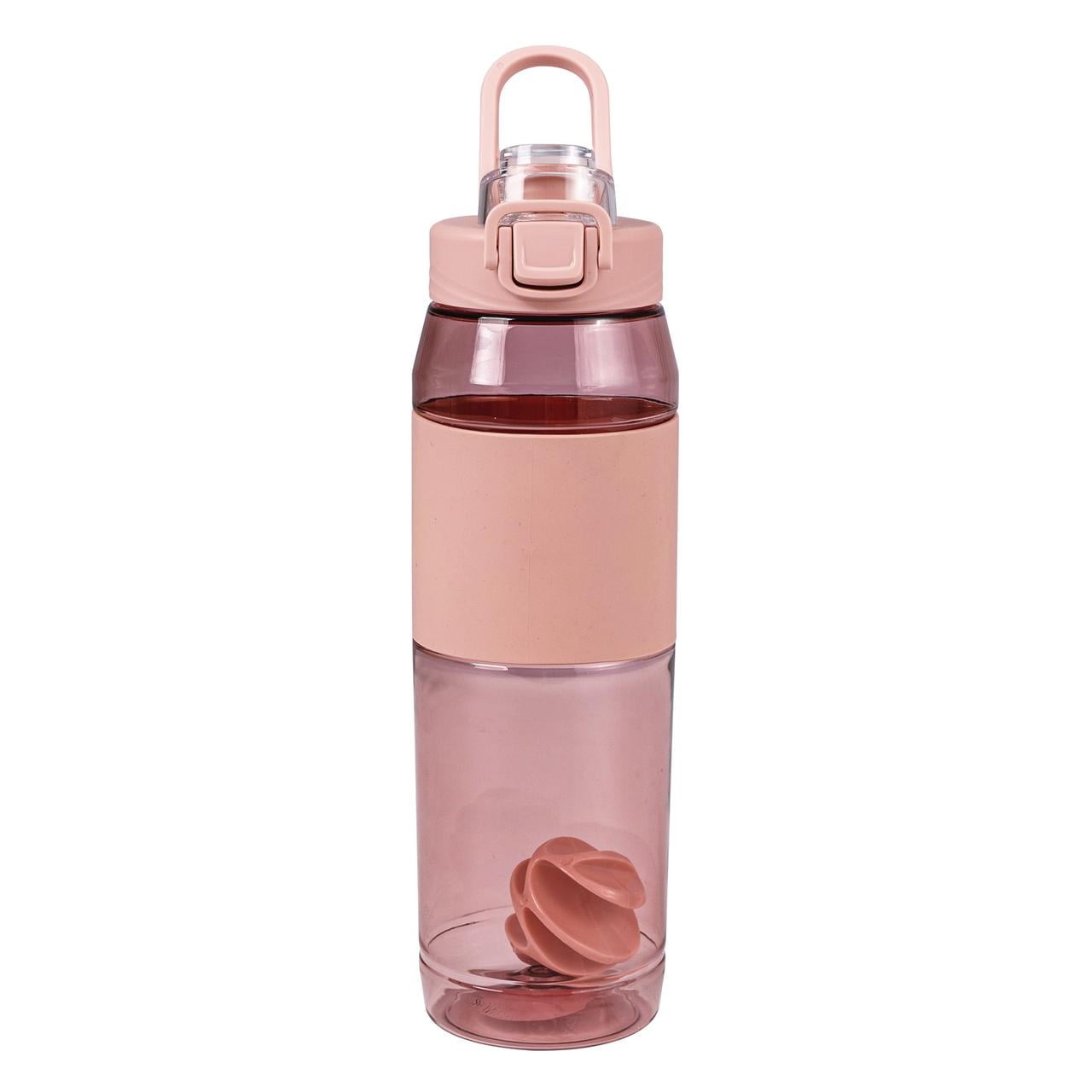 32 Fluid Ounces Shaker Water Bottle, Pink, with Ball, Tritan
