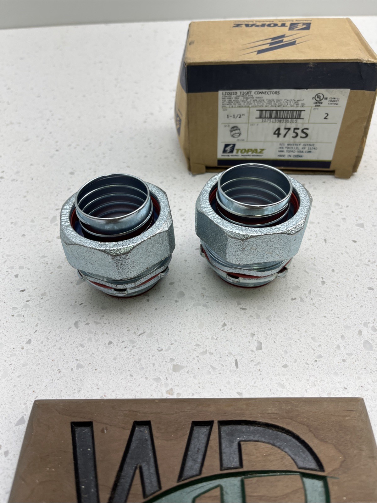 475S Topaz 1-1/2” Liquid Tight Connectors Qty2