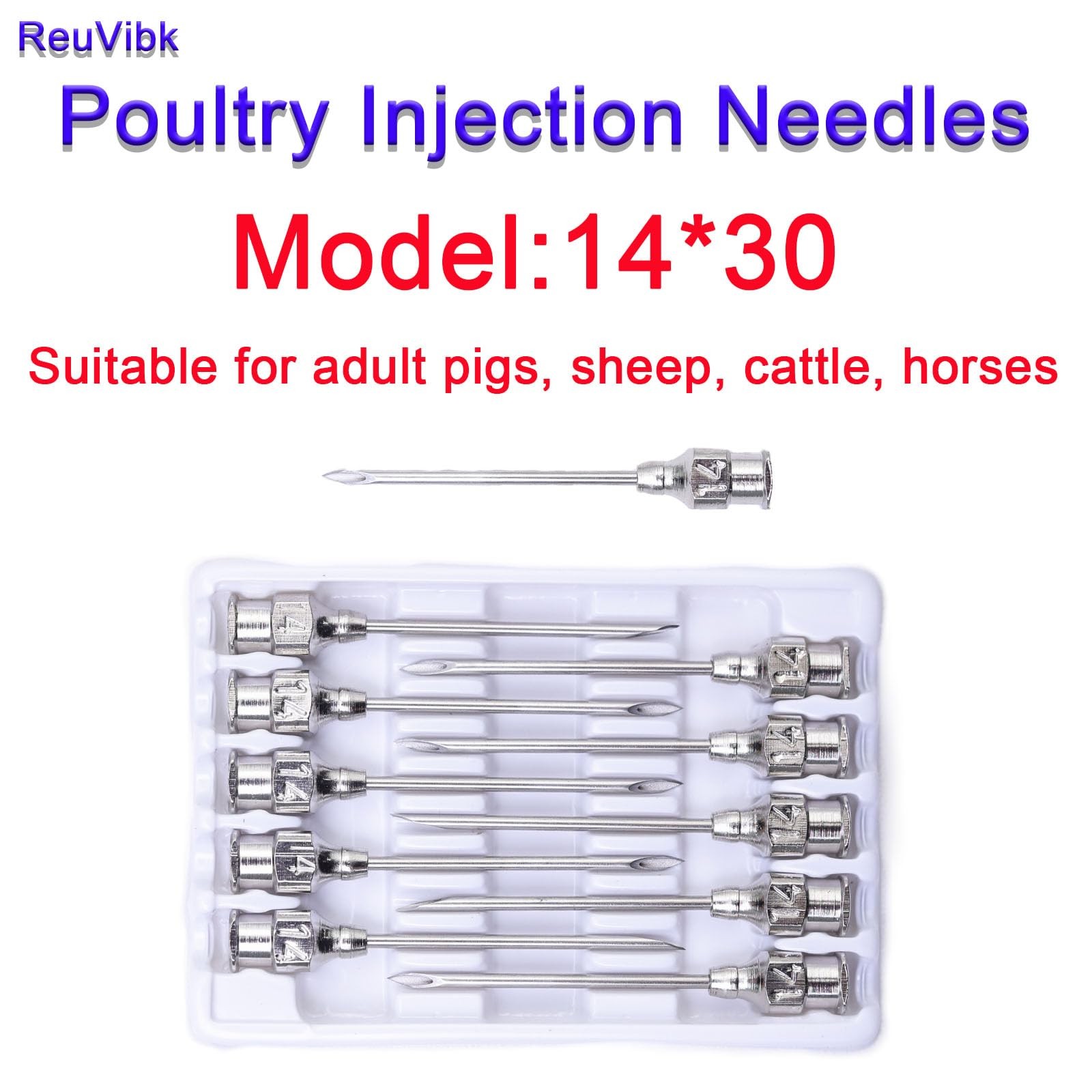 10pcs/box Veterinary Pins Cattle Pins Suitable Poultry Pet Sampling Animals Use