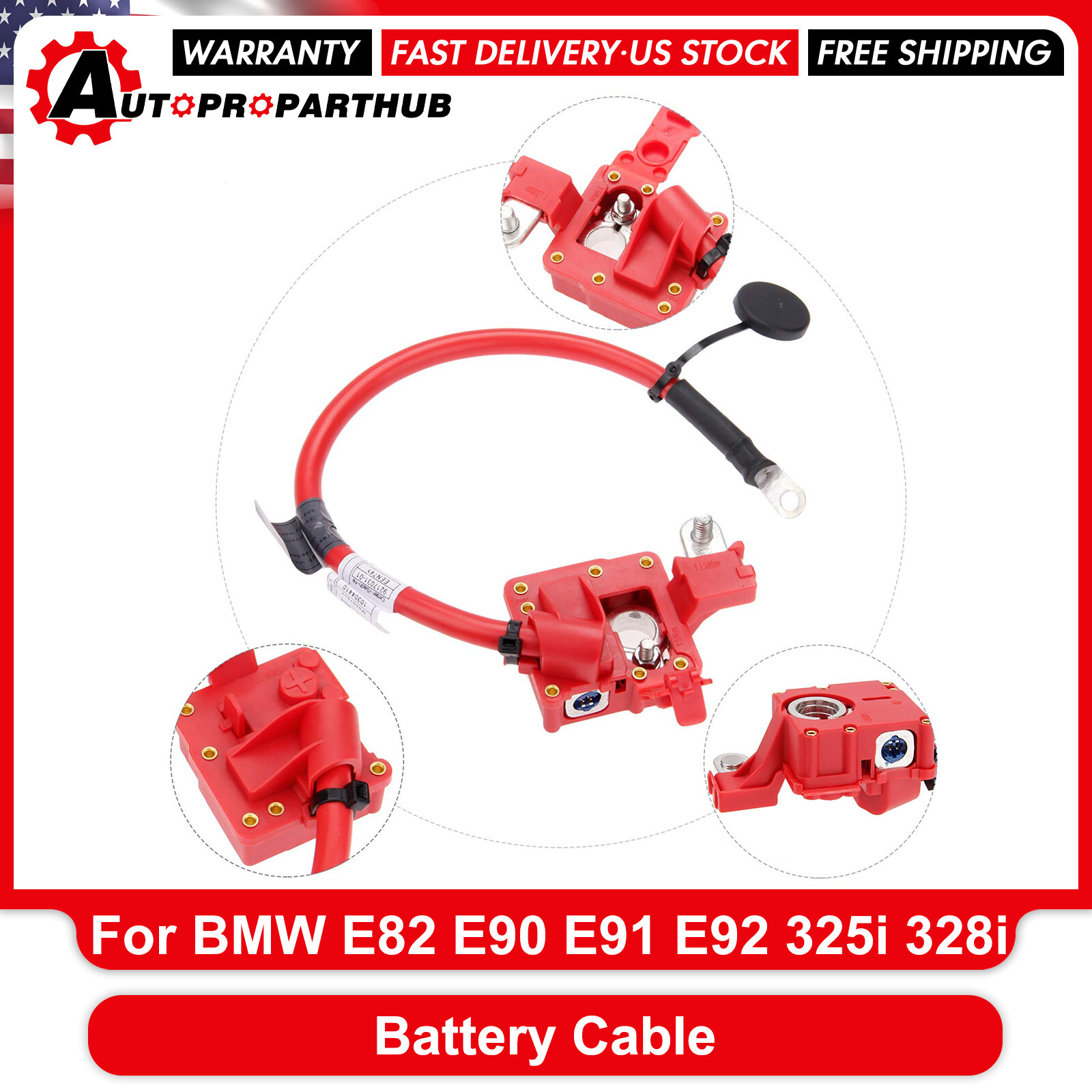 New Positive Battery Cable Lead for BMW E82 E90 E91 E92 325i 328i 330i 335i 128i