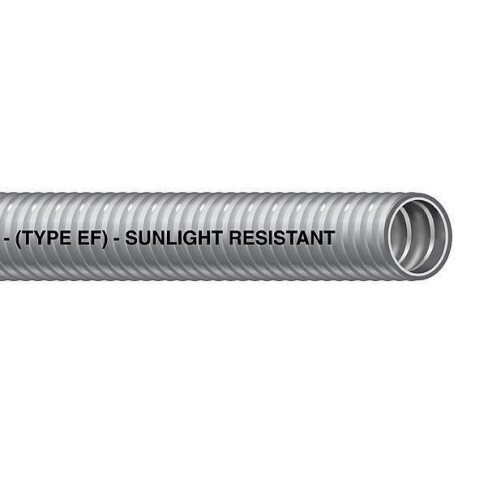 50 Feet 2" EFLT Extra Flexible Liquid-Tight Conduit PVC Jacket Gray