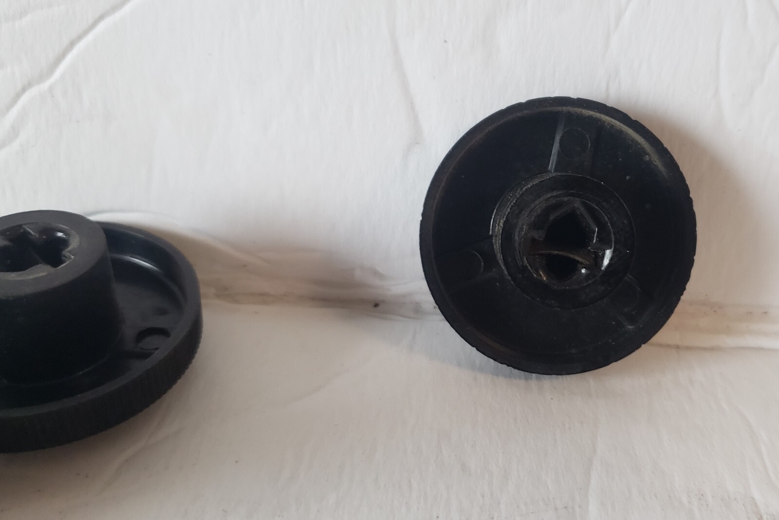 bag of (3) Lambda Power Supply plastic knobs