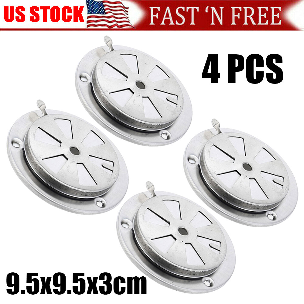 4PCS Replacement Parts -BBQ Grill Smoker Exhaust Vent stove Air Vent Damper-