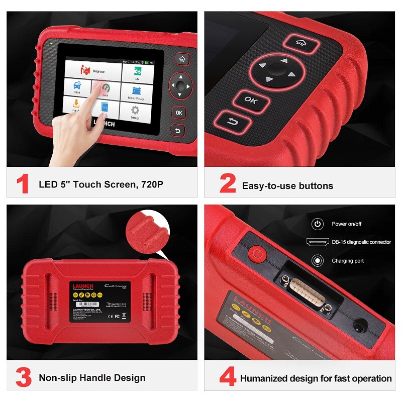 LAUNCH CRP129X CRP123X CRP129 OBD2 Scanner Diagnostic Tool Oil TPMS EPB Reset