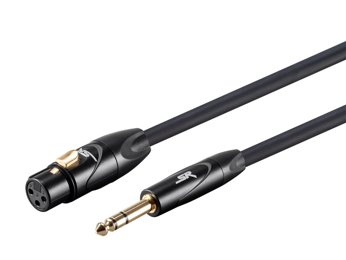 Monoprice  XLR Female to 1/4Inch TRS Male Cable - 1.5 Feet | 16AWG, Gold Plated