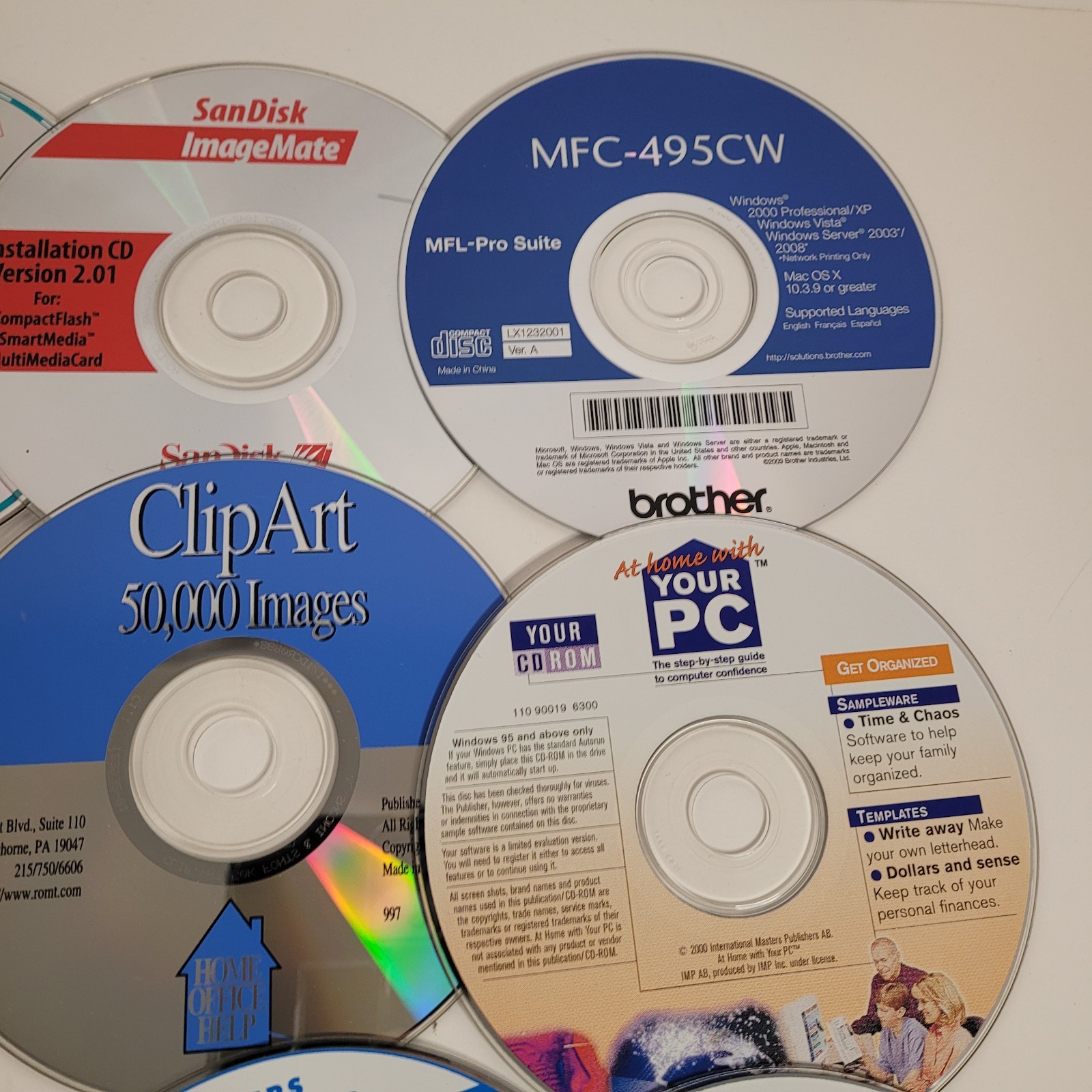 PC Software and Installation Media Lot Microsoft Windows, Family Tree 37 Discs