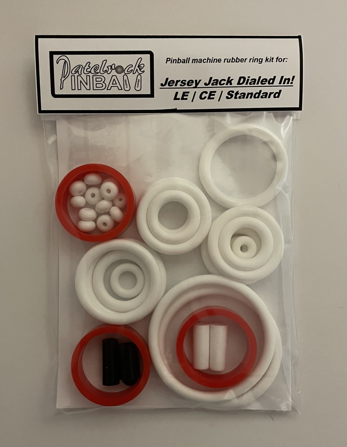 Jersey Jack Dialed In! LE / CE / Standard Pinball Silicone Rubber Ring Kit