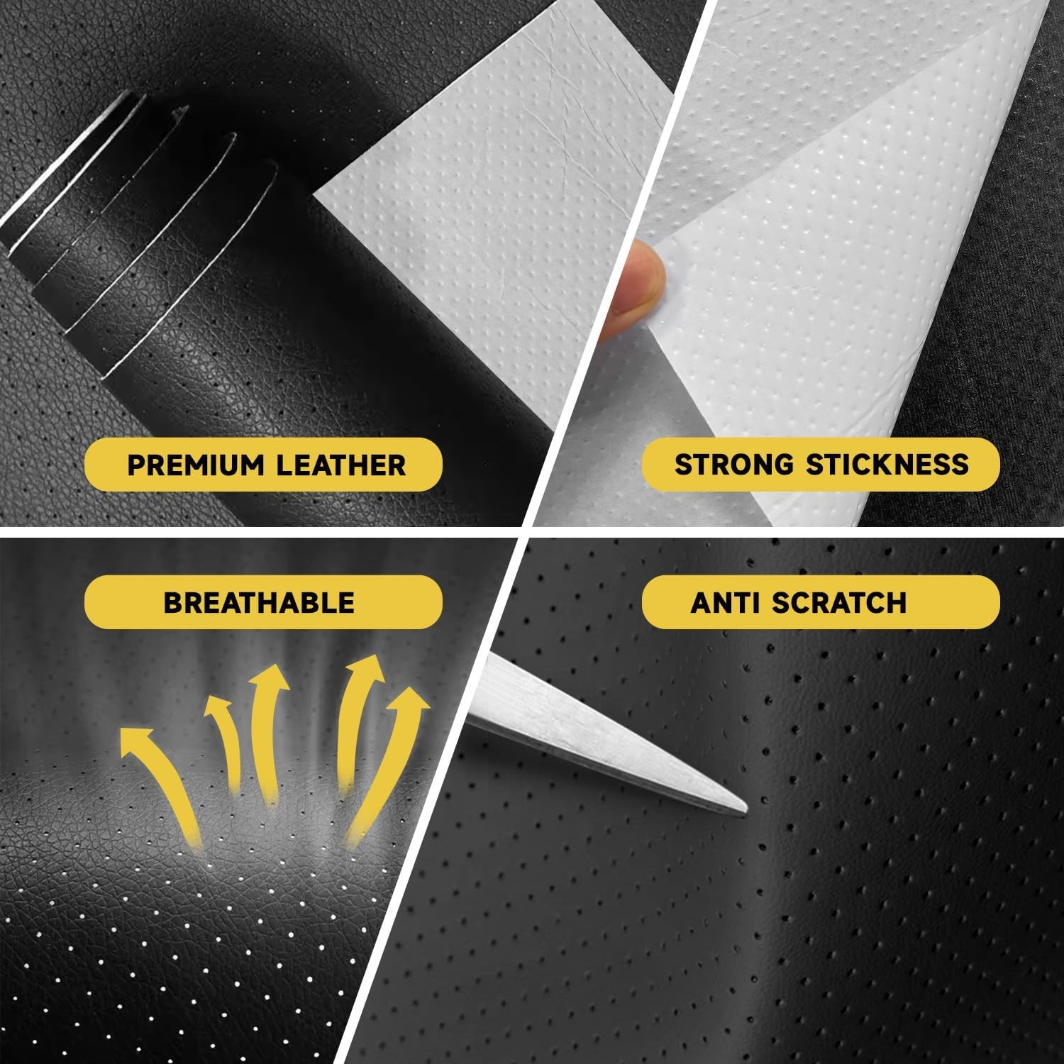 Self Adhesive Leather Repair Patch Breathable DIY Repair Patches for Furniture